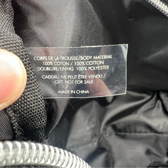 Dolce & Gabbana Beauty Black Makeup Bag Small Silver Cosmetic - Picture 8 of 9